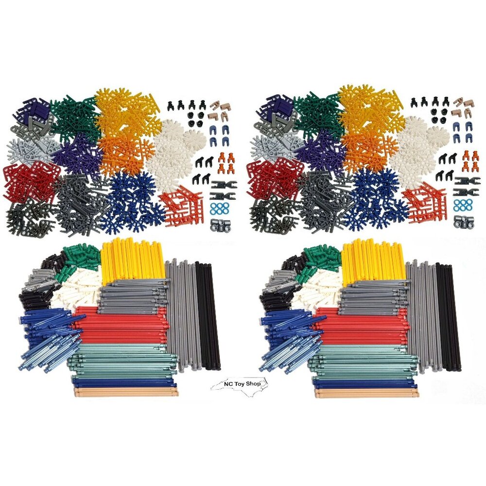 800 K'NEX RODS & CONNECTORS Mixed Bulk Lot Standard Replacement Parts KNEX